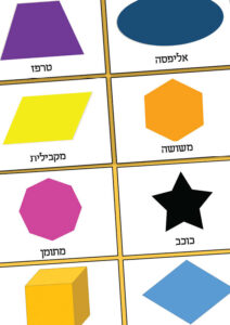 קיר תוכן הצורות דגם חזי