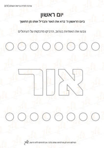 ערכת למידה בנושא בריאת העולם- צעירים (1)